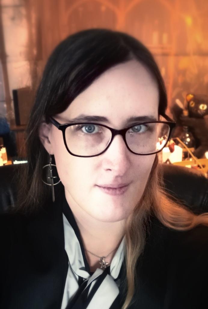 Katherine Lauren in her consultation space.